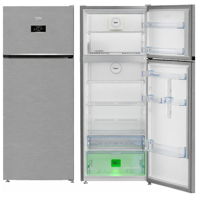 Beko RDNG455E40XBN Frigorifero Doppia Porta 406 L 185 cm Classe E 41 dB No Frost colore Argento