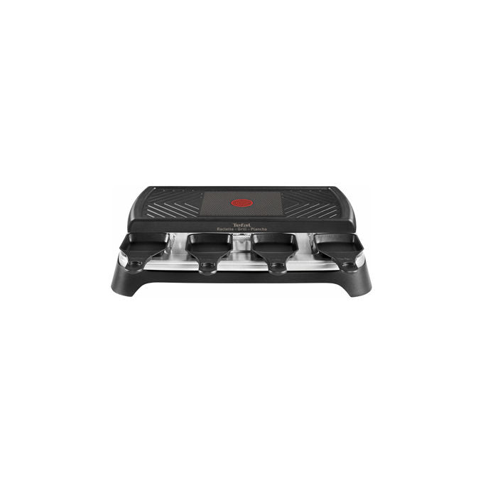 Tefal RE459812 Griglia per Raclette 8 persone Potenza 1350 W con Piastre Rimovibili e Rivestitura Antiaderente colore Nero