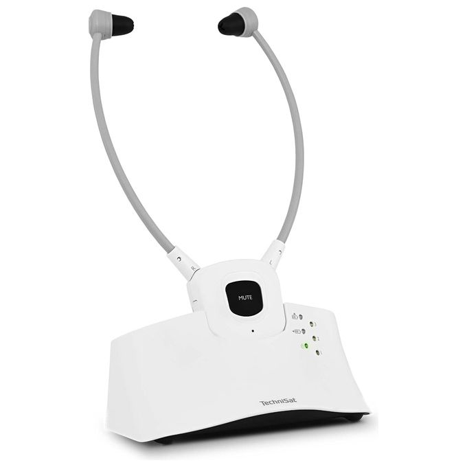 Technisat Stereoman ISI 3 Cuffie Wireless Stereo per TV Bianco