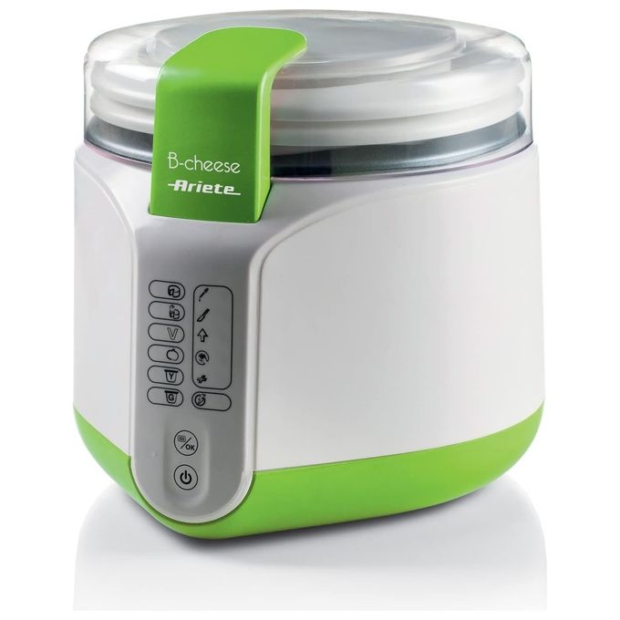 Ariete 615 B-Cheese Macchina per Formaggio e Yogurt 500 W 6 Programmi Preimpostati Bianco Verde