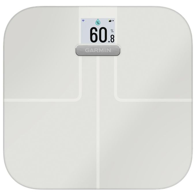 Garmin Index S2 White Bilancia Impedenziometrica con Schermo a Calori fino a 16 Utenti Bluetooth e Wi-Fi Bianco