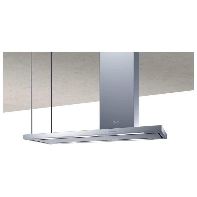 Baraldi 01ELEIS146STDX80 Cappa a Isola Elea con Camino a Destra Classe energetica A 4 Velocita' 146 cm Inox