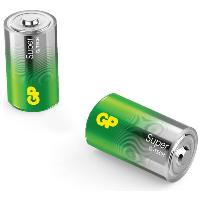 GP Super Alkaline 1.5V D Mono LR20 2 Pezzi