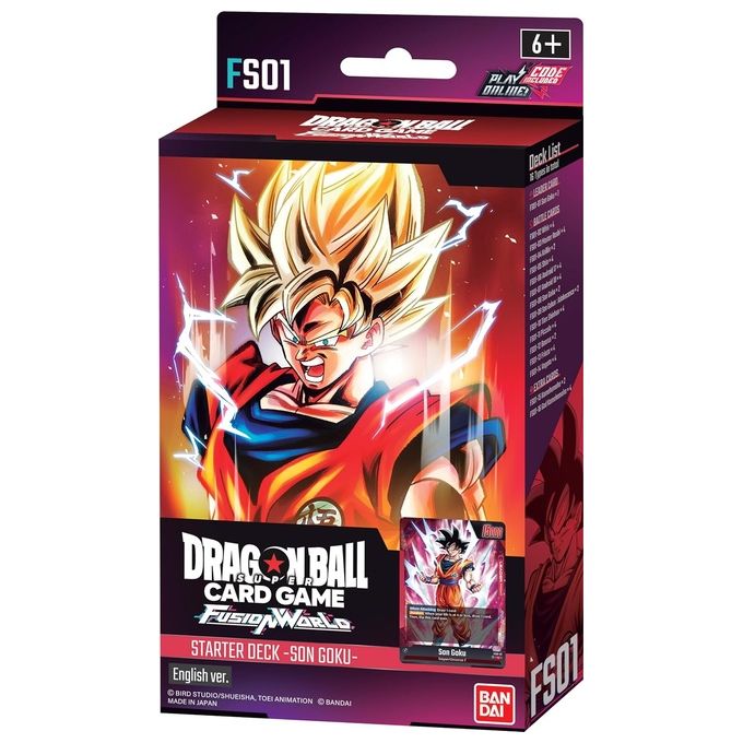 Bandai Dragon Ball Super Fusion World Starter Deck Fs01 Eu 1 Mazzo