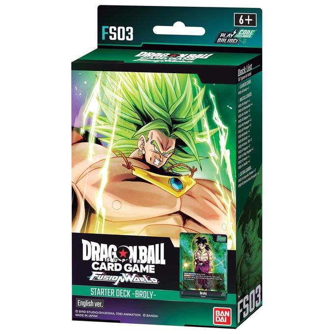 Bandai Dragon Ball Super Fusion World Starter Deck Fs03 Eu 1 Mazzo