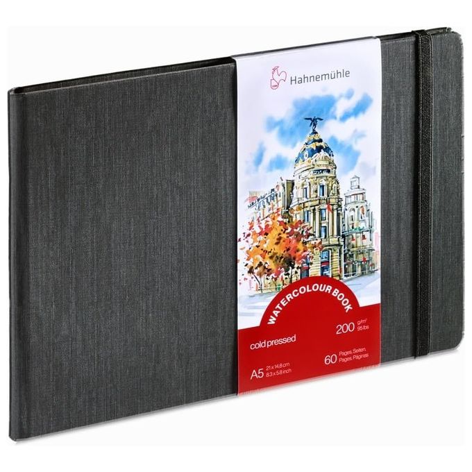 Hahnemuhle Watercolour Book A5 Formato Paesaggio 60 Pagine 200gr