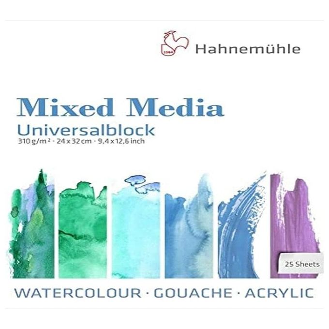 Hahnemuhle Universalblock 25 Pagine Mixed Media 24x32cm 310gr