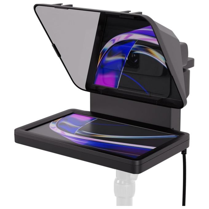 Elgato Prompter Teleprompter con schermo integrato YouTube Twitch Zoom Teams e altro supporta DSLR-Webcam-Smartphone visualizzazione del monitor Drag e Drop funziona con Mac-PC e Stream Deck