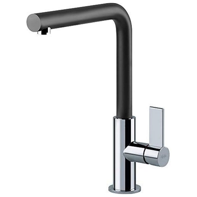 Franke Neptune Evo Miscelatore monocomando con canna girevole 360° Cromato-Nero 115.0373.930