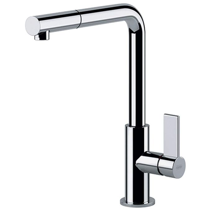 Franke Neptune Evo Miscelatore monocomando con doccetta orientabile monogetto e canna girevole 360° Cromo 115.0373.943