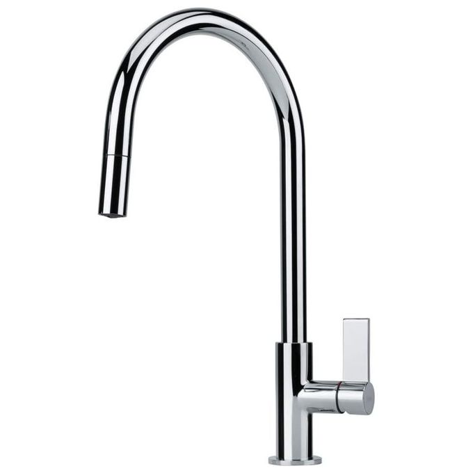 Franke Ambient Doccia Miscelatore monocomando con doccetta orientabile monogetto e canna girevole 360 ° Chrome 115.0373.947