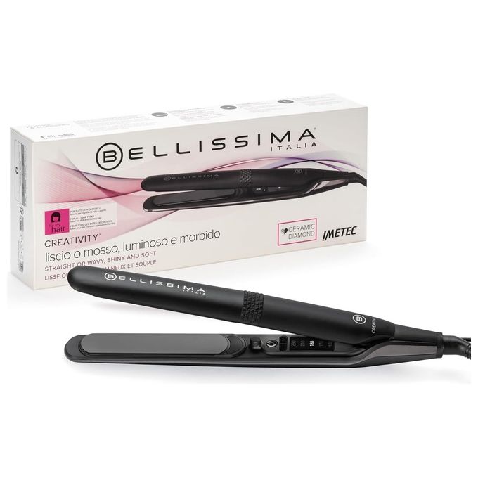 Imetec Bellissima Creativity Piastra per Capelli Caldo Nero-Rosa 1.8mt