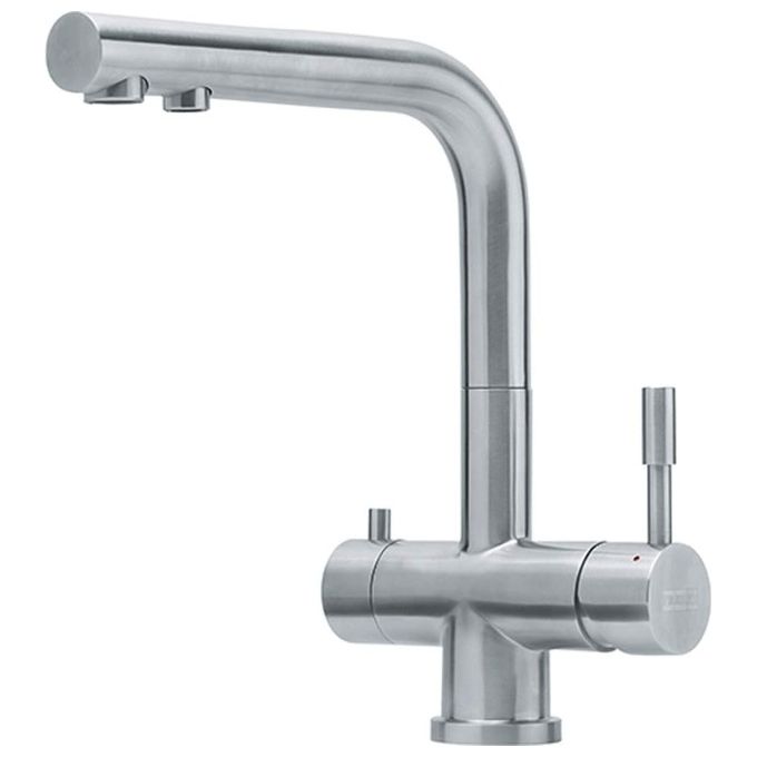 Franke Atlas Clear Miscelatore bicomando con canna girevole 360° Acciaio inossidabile 120.0179.978