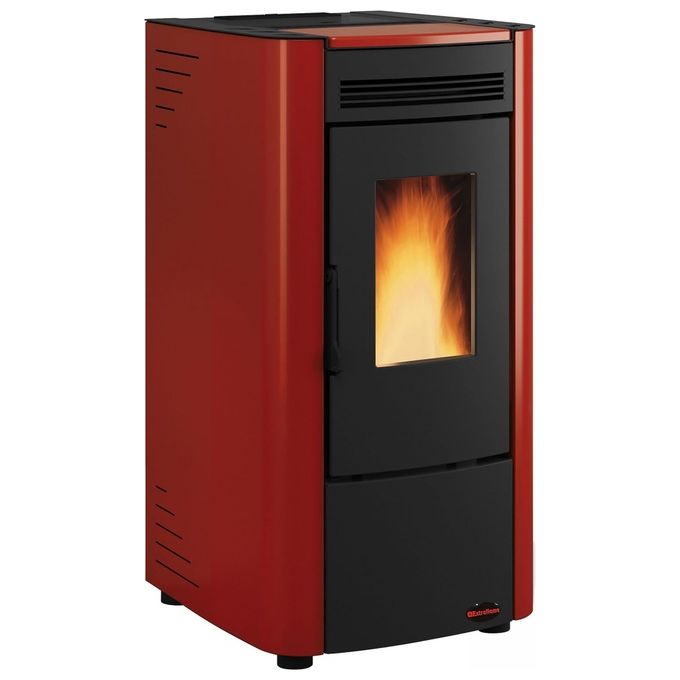 Extraflame Ketty Evo Stufa a Pellet Libera Installazione 6,5kW Bordeaux
