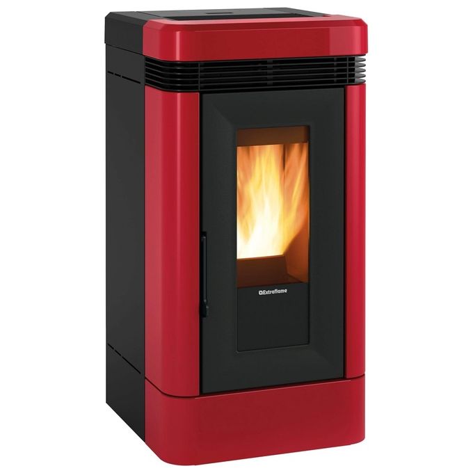 Extraflame LUCIA Plus Stufa a Pellet Canalizzata Libera Installazione 12kW Bordeaux