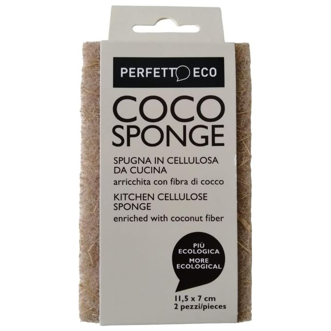 Perfetto Confezione 2 Spugna Cellulosa e Fibra Cocco