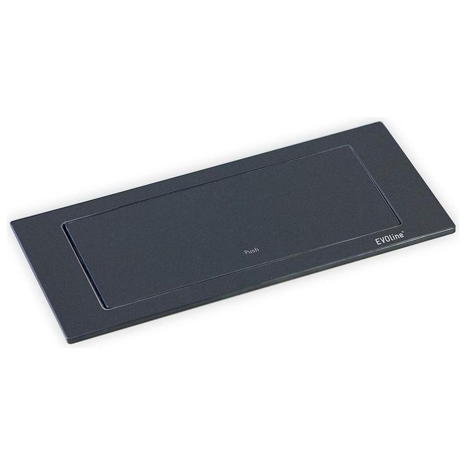 EVO LINE Blocco Prese Elettriche Backflip 2schuko1usb Black