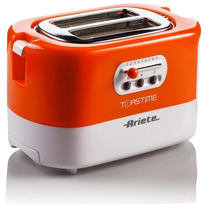 Ariete 150 Toastime Tostapane 9 Livelli di Doratura 700W Arancione