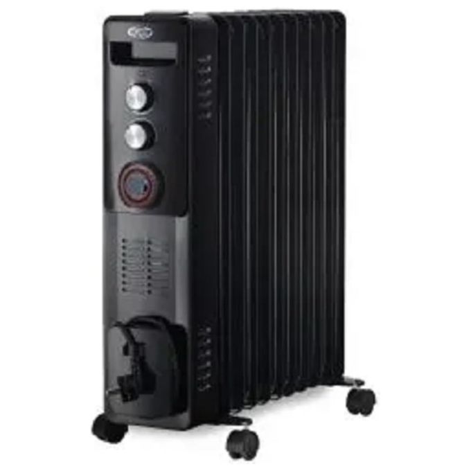 Argo Warm Black Radiatore ad Olio 11 Elementi Turbo