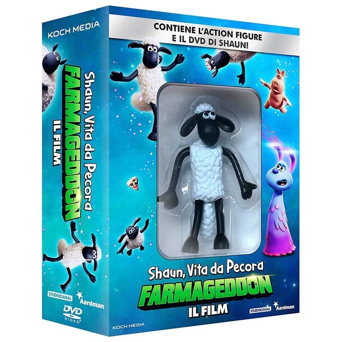 Shaun, Vita Da Pecora: Farmageddon, Il Film (DVD  Shaun Action Figure) [Esclusiva Amazon]