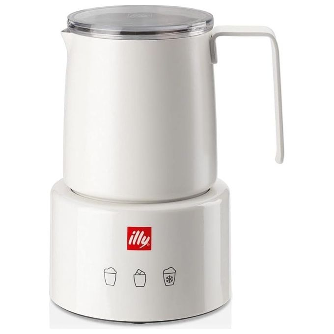 Illy Milk Frother Montalatte Elettrico per Schiuma Latte Calda e Fredda e Cioccolata Calda