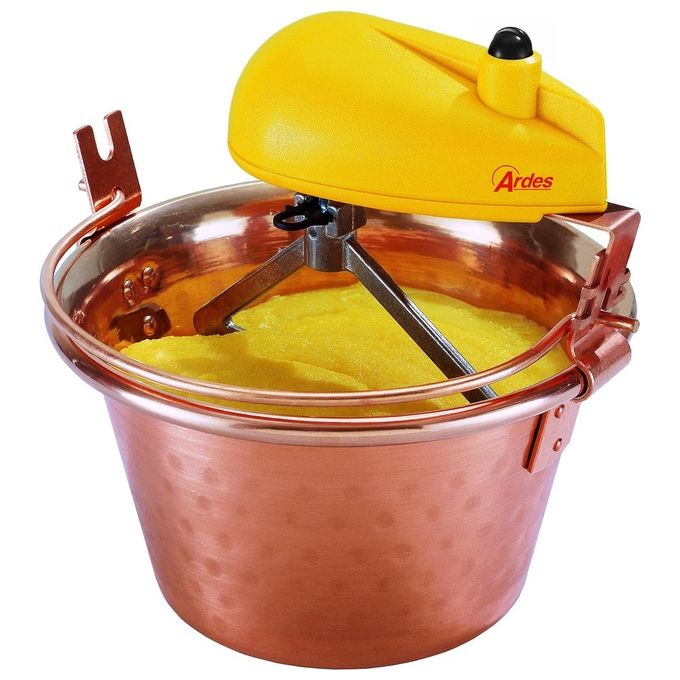 Ardes Paiolo in Rame per Polenta e Marmellata 28 cm per 8-12 Persone Strumento Ideale per Cottura Conviviale