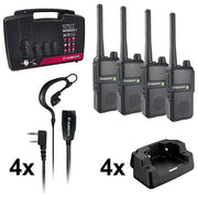 Albrecht Tectalk Worker 3 Case 4-Pack Walkie Talkies per Cantieri