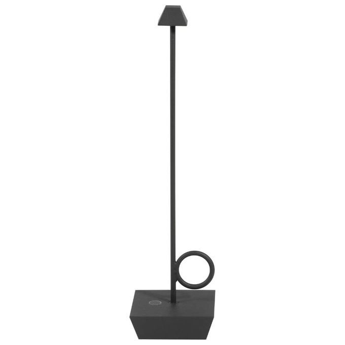 Broggi Lampada Bugia Ricaricabile Antracite