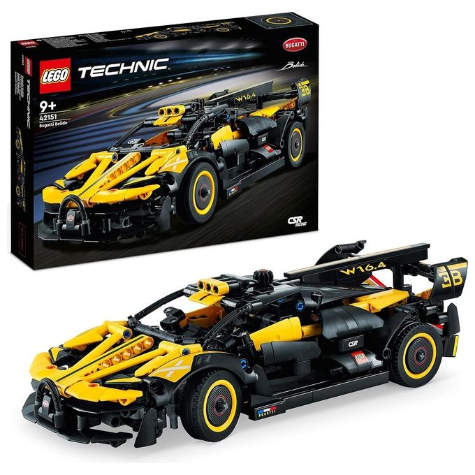 Lego 42151 Technic Bugatti Bolide Set da Costruzione 905 Pezzi Modellino Auto Supercar Motore W16 9 anni