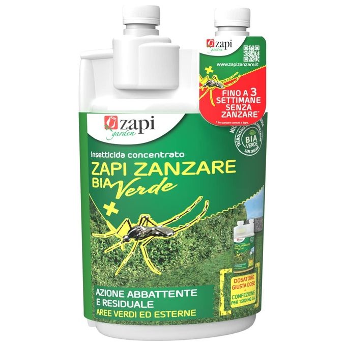 Zapi Garden Zanzare Bia Verde 1 Litro