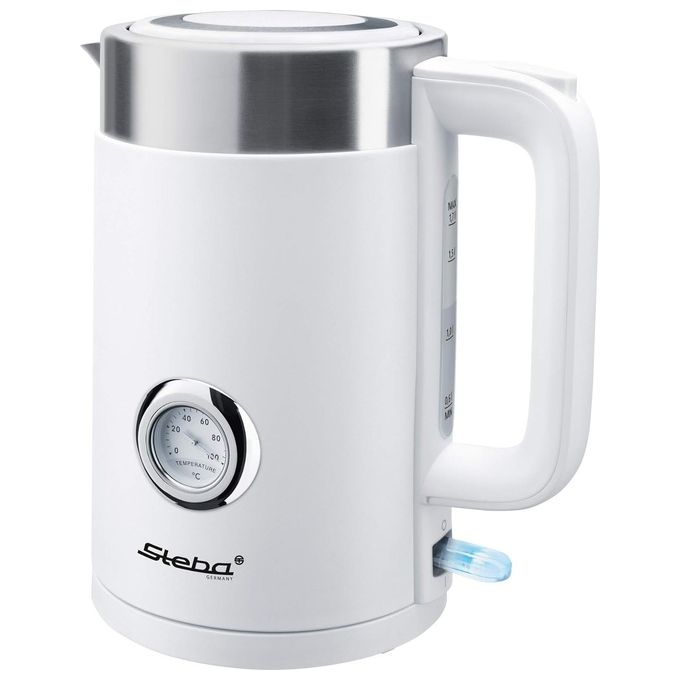 Steba Wk 10 Bianco Bollitore Elettrico 1,7 Litri Acciaio Inossidabile-Bianco 2200W
