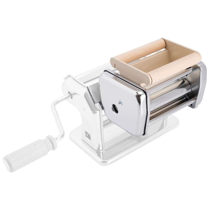 Imperia 4400 – Accessorio Ravioli Maker Linea Classica per macchine pasta, 3 formati, struttura in acciaio, compatibile con sfogliatrici Imperia, colore Acciaio