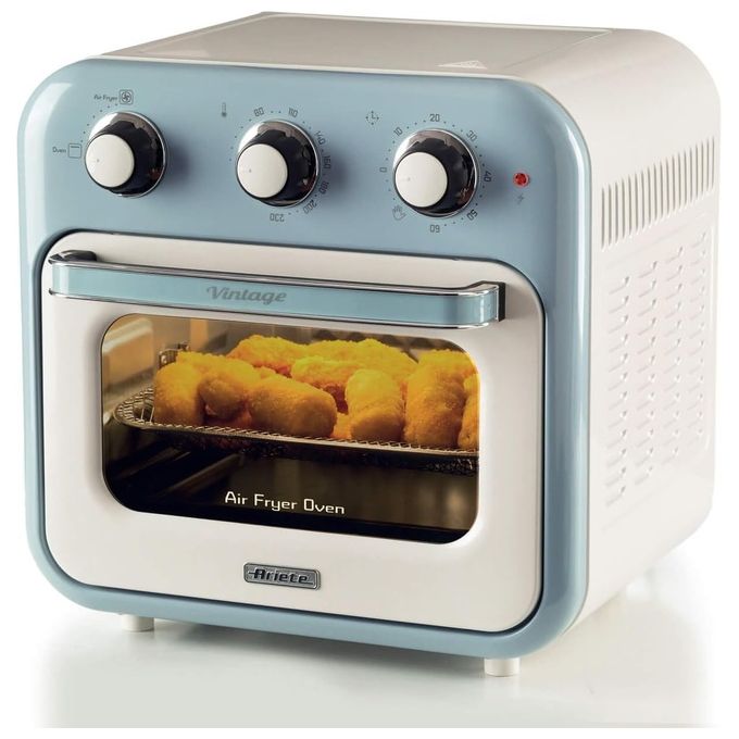 Ariete 4632-05 Friggitrice ad Aria Capacita' 16 Litri Potenza 1400 Watt con Funzione Rotisserie colore Celeste