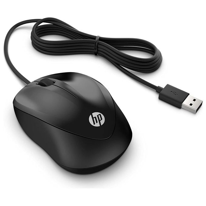 HP 1000 Wired Mouse Usb Tipo A 1200 Dpi Ambidestro