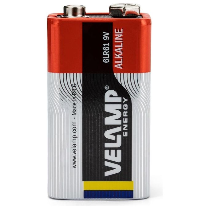 Velamp 6LR61-1BP Batteria 6LR61 Transistor 9V BL Rosso