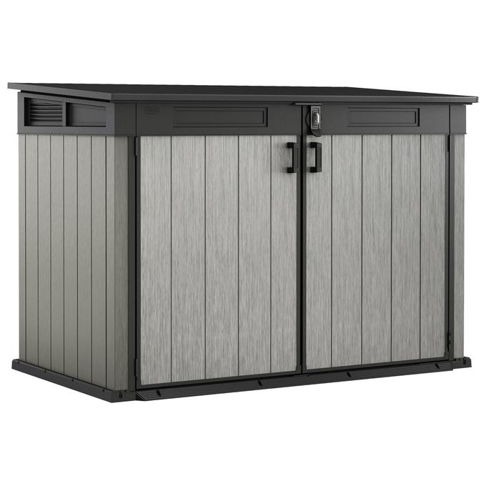 Keter Grande Store Box Porta Attrezzi da Esterno in Resina 190,5x109x132,5h Capacita' di 2020 Litri Grigio