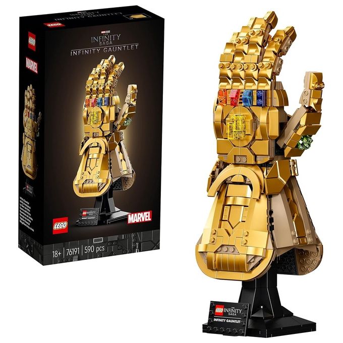 LEGO Super Heroes Marvel 76191 Guanto dell'Infinito di Thanos, Modello da Costruzione Avengers da Collezione, Set per Adulti