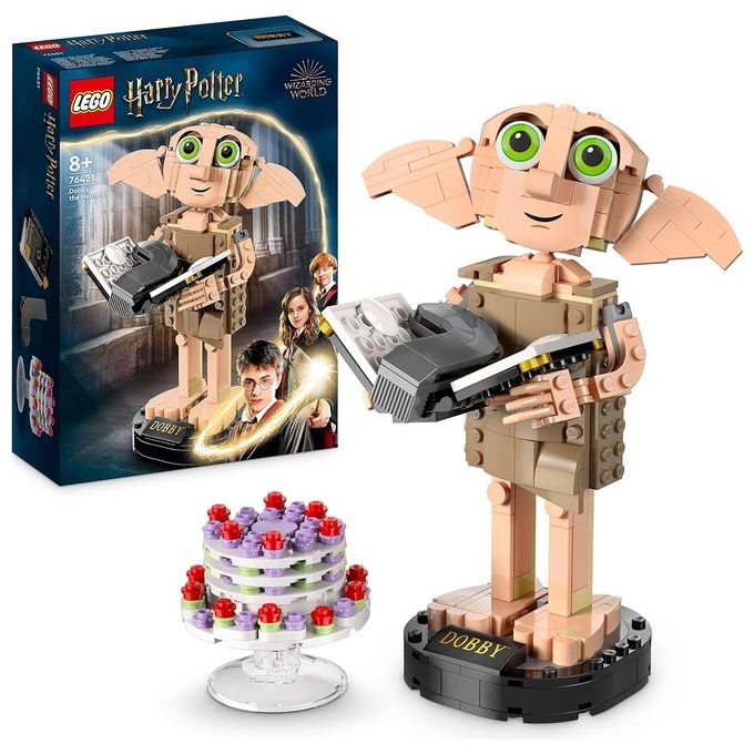 LEGO Harry Potter 76421 Dobby l'Elfo Domestico, Modello Snodabile di Personaggio Iconico, Gioco da Collezione, Regalo 8+ Anni