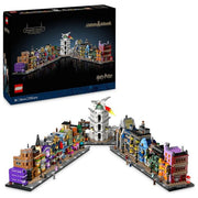 LEGO Harry Potter Negozi di Magia di Diagon Alley, Miniatura da Esposizione e Collezione con 16 Microfigure tra cui Harry, Draco Malfoy, Hermione Granger e Famiglia Weasleys, Regalo Uomo o Donna 76444