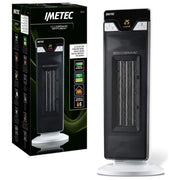 Imetec Eco Ceramic Diffusion Termoventilatore Oscillante con Tecnologia Ceramica a Basso Consumo Energetico Oscillante 6 Funzioni di Temperatura