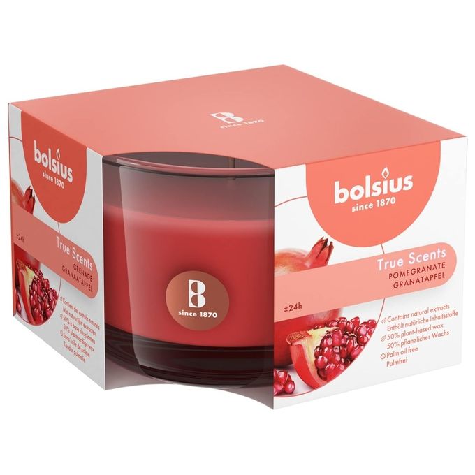 Bolsius Candela Bicchiere Melograno 90x63mm