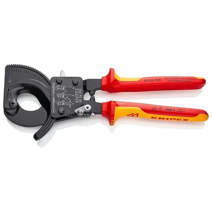Knipex Cesoia a Cremagliera Tagliacavi