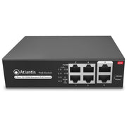 Atlantis Land NetPower F6PoE4 Non Gestito Fast Ethernet 10-100 Supporto Power over Ethernet Nero