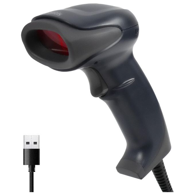 Atlantis A08-LN1200 Lettore Barcode Usb Ccd a Contatto Letture 10-390mm - 270ec