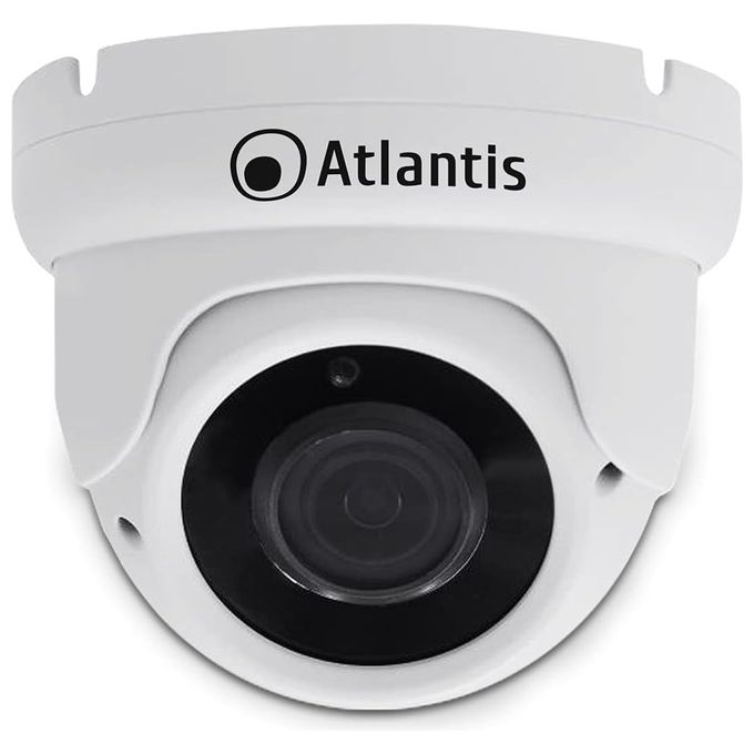 Atlantis Videocamera IP Poe Dome Bianca 5mp Ip66 Cmos 1-2.8' Ottica Fissa 36mm
