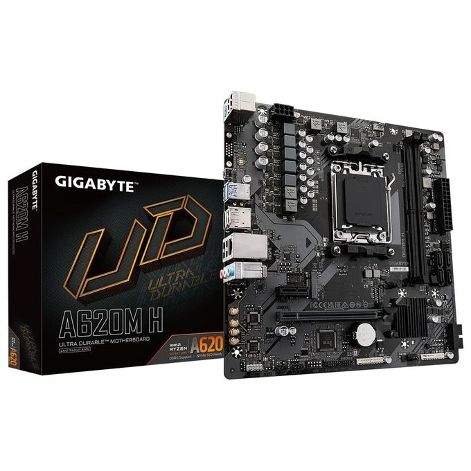 GIGABYTE Scheda Madre A620M H AM5-DDR5-µATX