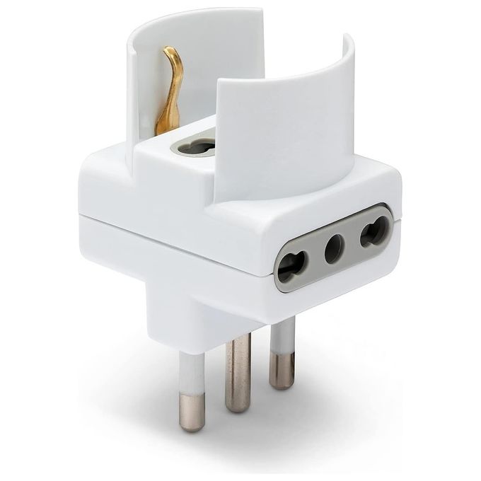 Velamp ADAPT-3-16S Adattatore 3 Posti 1 Presa Schuko 2 Prese Bivalenti 10-16a Spina 16a