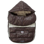 7AM ENFANTS Sacco Invernale Baby Shield – Coprigambe Termico per Passeggini, Colore Marron Glacé, Alta Protezione Termica e Vento