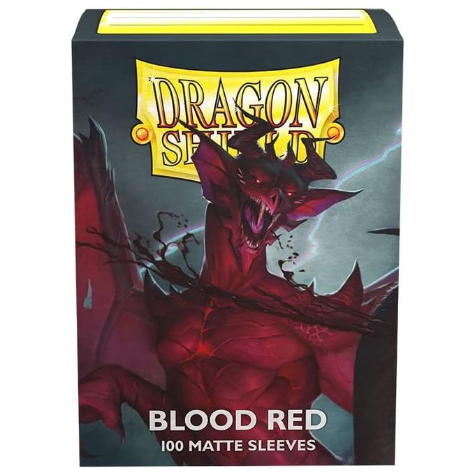 Dragon Shield Bustine Standard Matte Blood Red 100 Pezzi