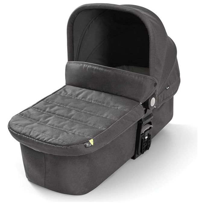 Baby Jogger City Tour LUX – Navicella (Pram) compatibile, omologata dalla nascita fino a 9 kg, pieghevole per facile trasporto, interno imbottito con materassino lavabile, cappottina UV50+, adattatori inclusi, colore Granite